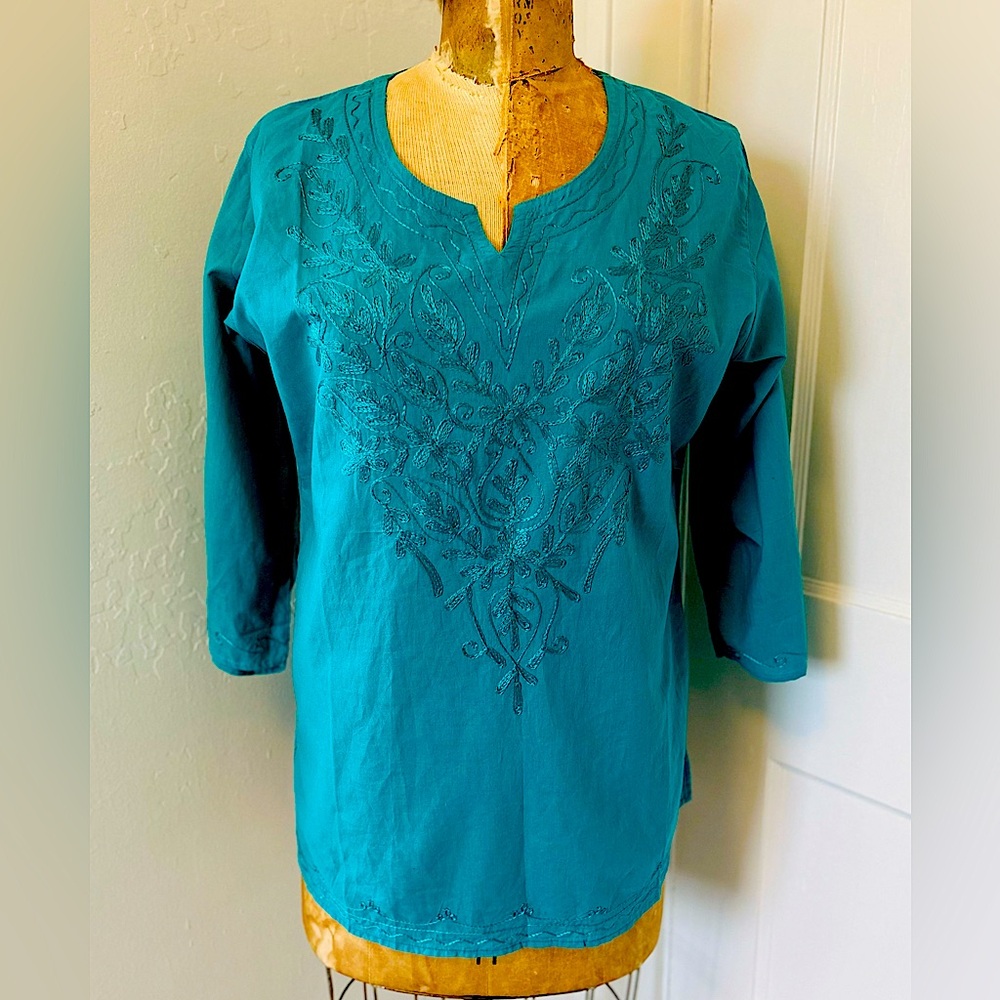 NWOT 100% Cotton Embroidered Tunic